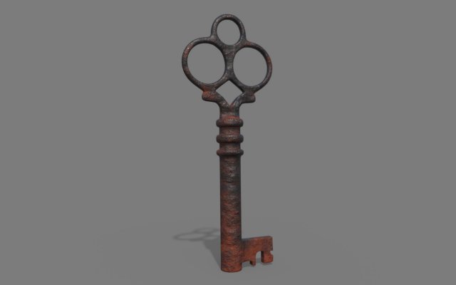 Iron Key 3D Model