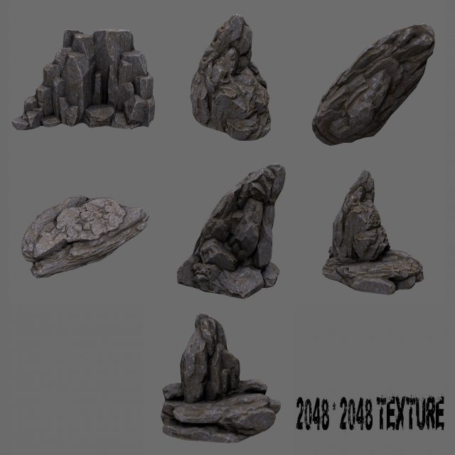 Rocks 9 3D Model