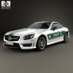 Mercedes-Benz SL-class R321 AMG Police Dubai 2013 3D Model