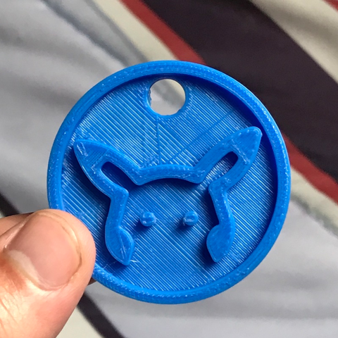 Pikachu Keychain 3D Print Model