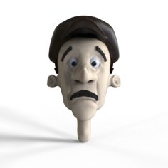 Old man character head 3D Model