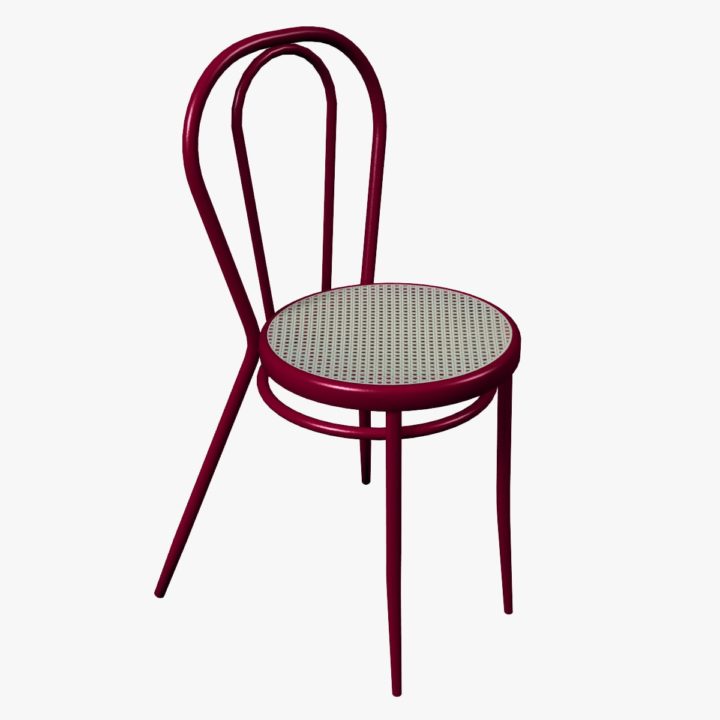 Metallic Viennese Chair 3D Model