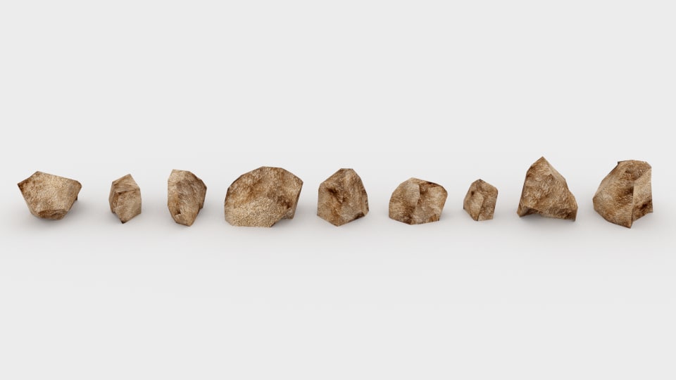 Realistic Stones – ED 1 3D Model