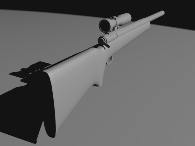 Sniper rifle 3D Model