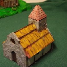 Saxon Burh Small Church 3D Print Model
