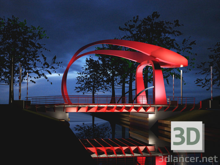 3D-Model 
Red Bridge Holland