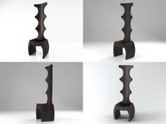 3D Ethno Chair model Free 3D Model