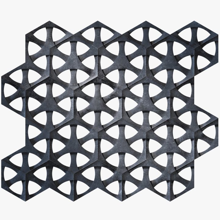 Interlocking Wall Blocks 3D Model