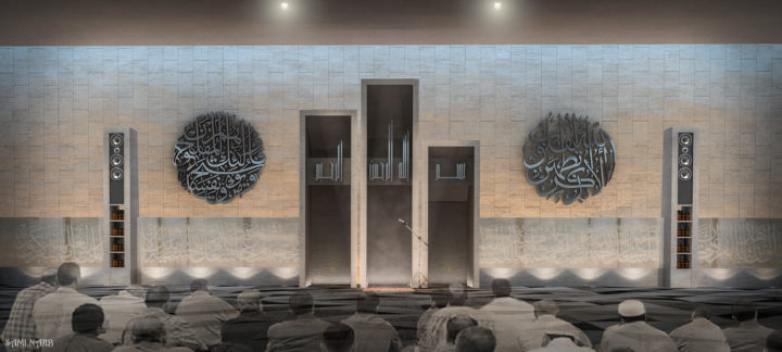 3D Modern_Mosque_Interior model 3D Model