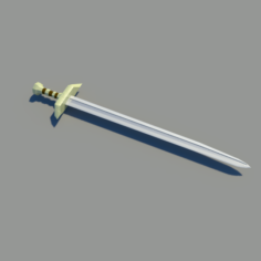 Free Medieval Stylelized sword Free 3D Model