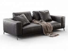 Ettore 2-Seater Sofa 3D Model