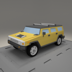 Hummer H2 from 2003 3D Model
