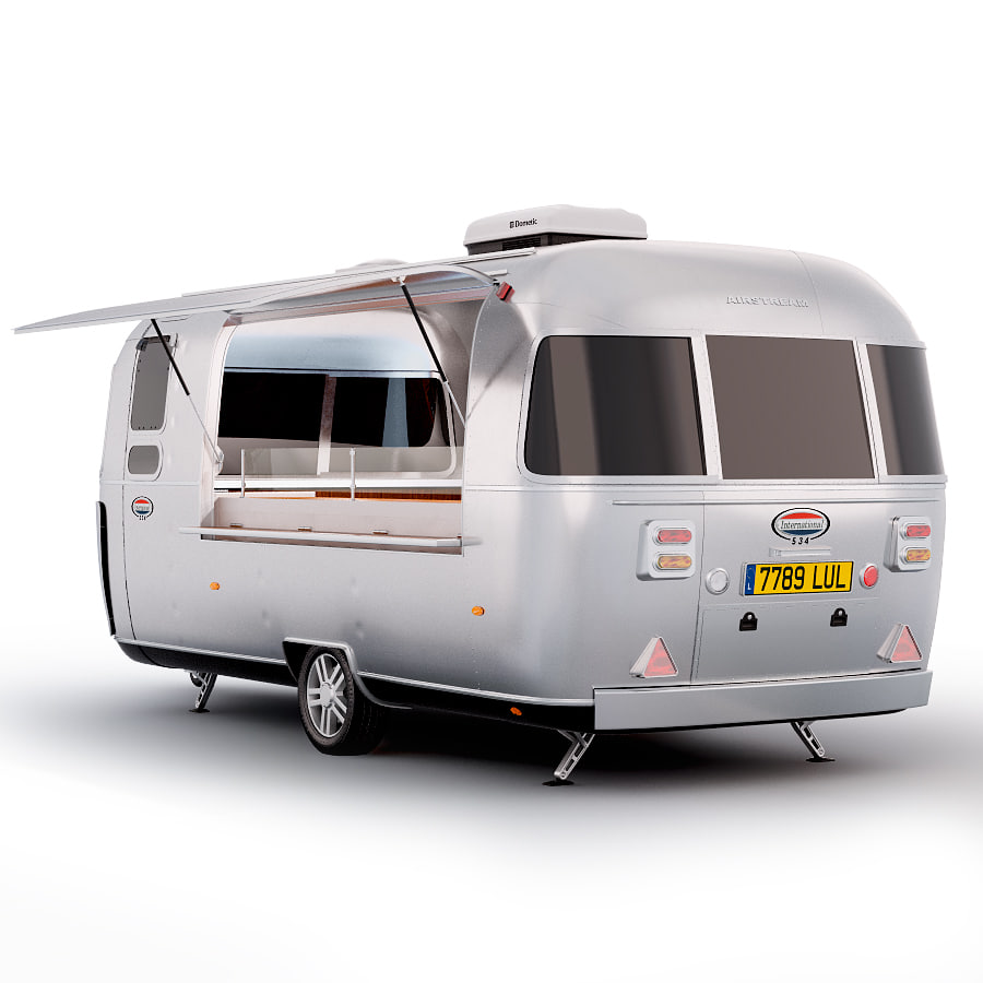 Airstream food truck 3D Model