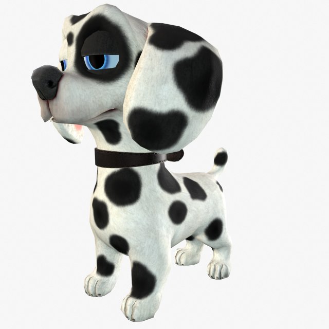 Cartoon Dog 3D Model