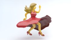 DANCING WOMAN emoji icon 3D Model
