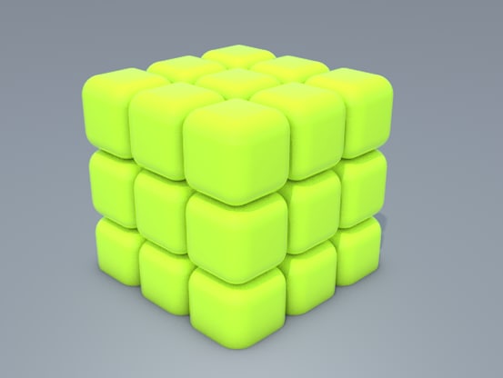 3D cube model 3D Model