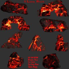 Lava rocks 3D Model