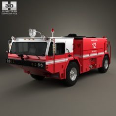 Oshkosh P19 Fire Truck 1984 3D Model