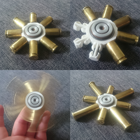 Bullet Shell Spinner 3D Print Model