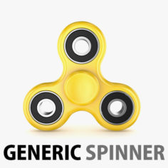 Generic Spinner Yellow 3D Model