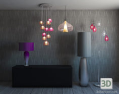 3D-Model 
Lamps, floor lamps