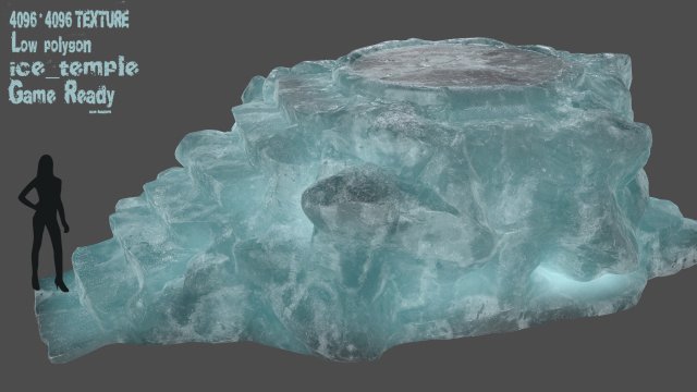 Ice temple 3D Model