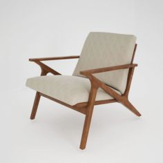 Vray Ready Luxury Wooden Arm Chair 3D Model
