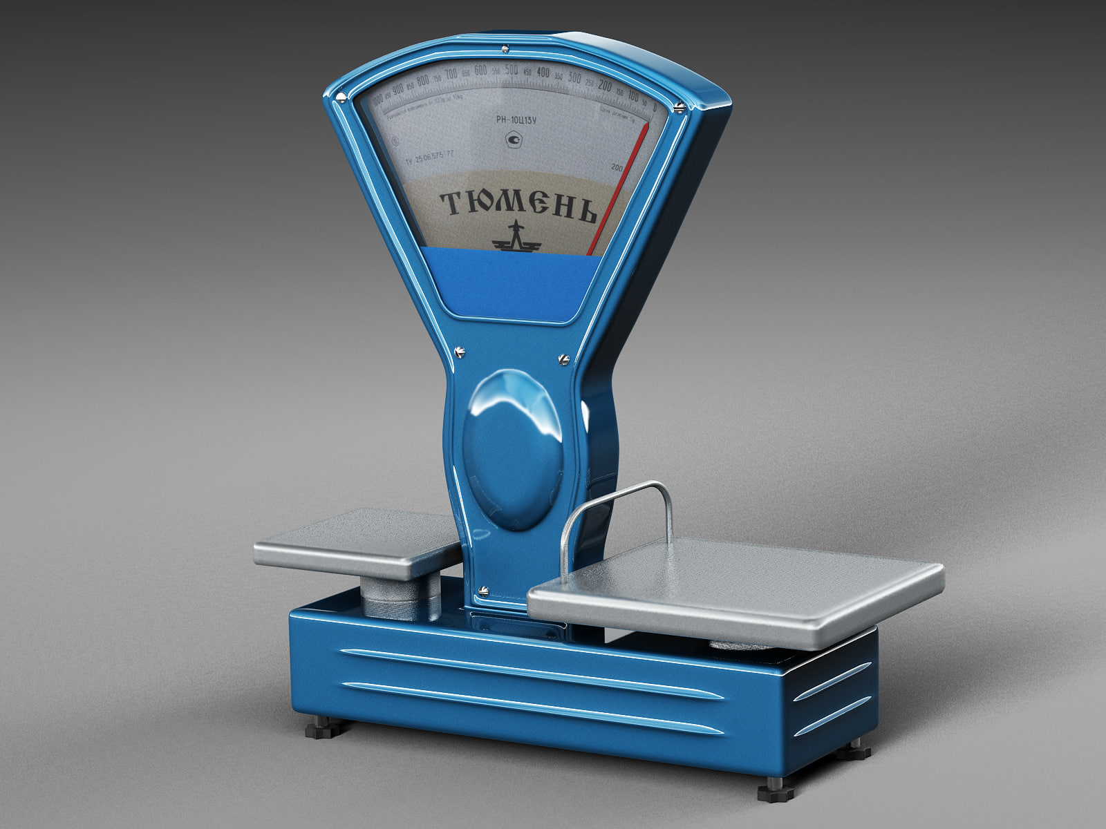 Old Style Scale 3D Model