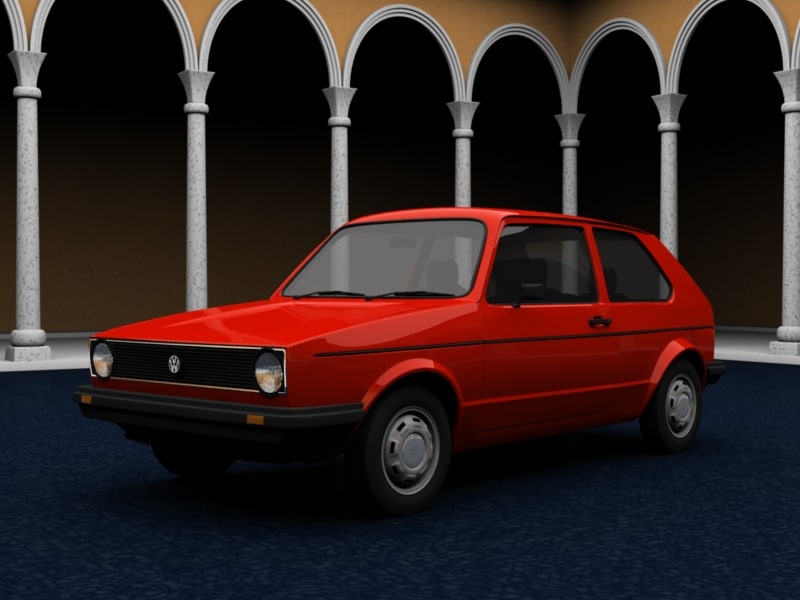 Golf 1 Golfy 3D Model