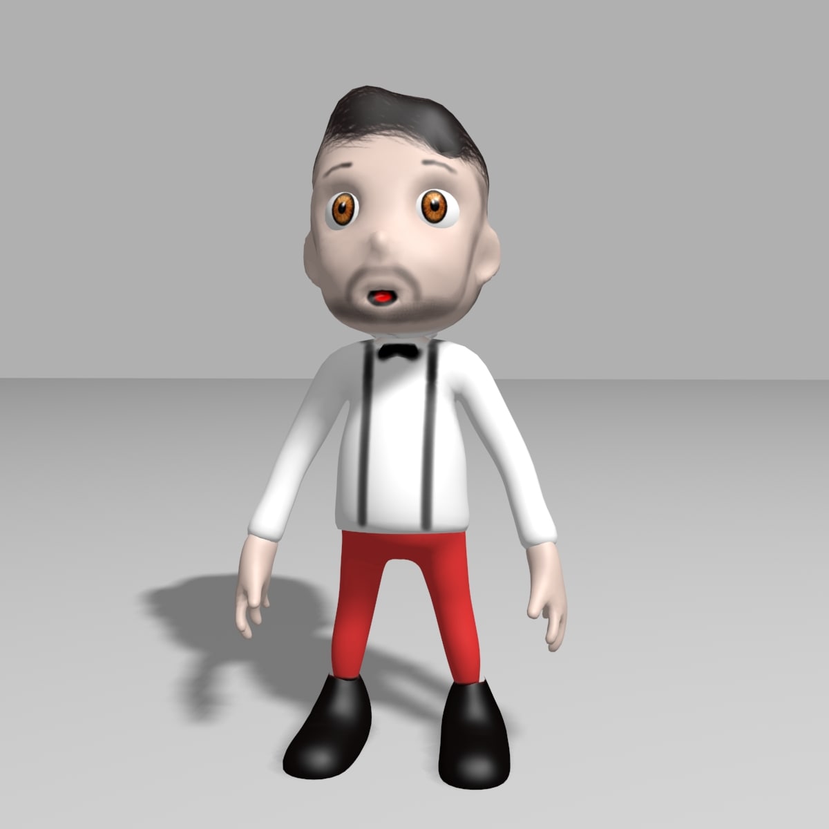 Hipster Toon 3D Model