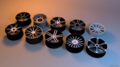 Car Rim-Wheel pack 3D Model