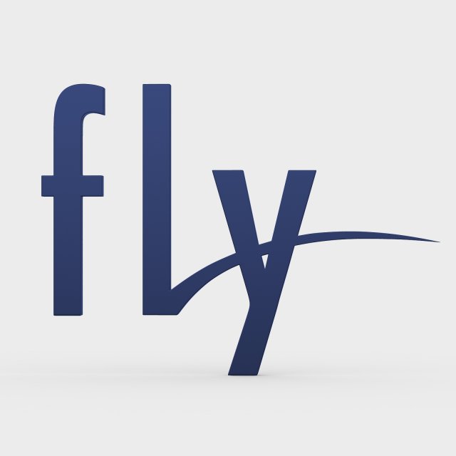 Fly logo 3D Model