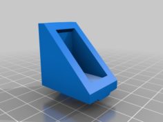 2020 Corner Bracket w/nut stop 3D Print Model