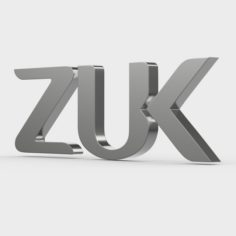 Zuk logo 3D Model