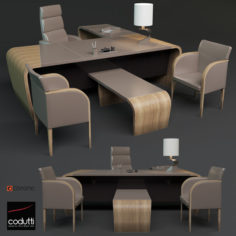 Codutti Minos Office Set 3D Model