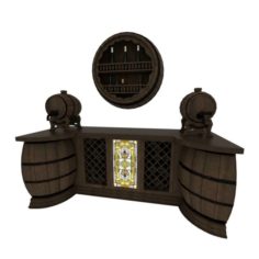 Table for wine cellar 3D Model