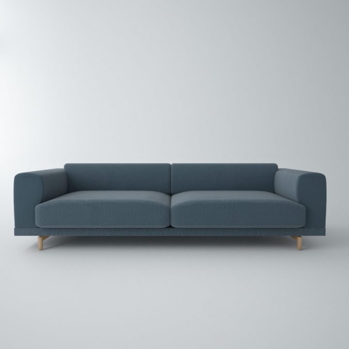 MUUTO Rest Sofa (large) 3D model 3D Model