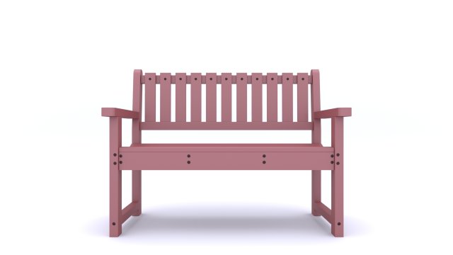 Garden Bench 3D Model