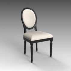 French side chair 3D Model