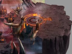 Flaming Cave – Mountain Right 3D Model