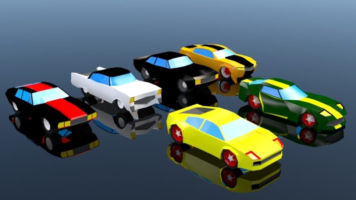 Low Poly Car Pack 03 3D Model