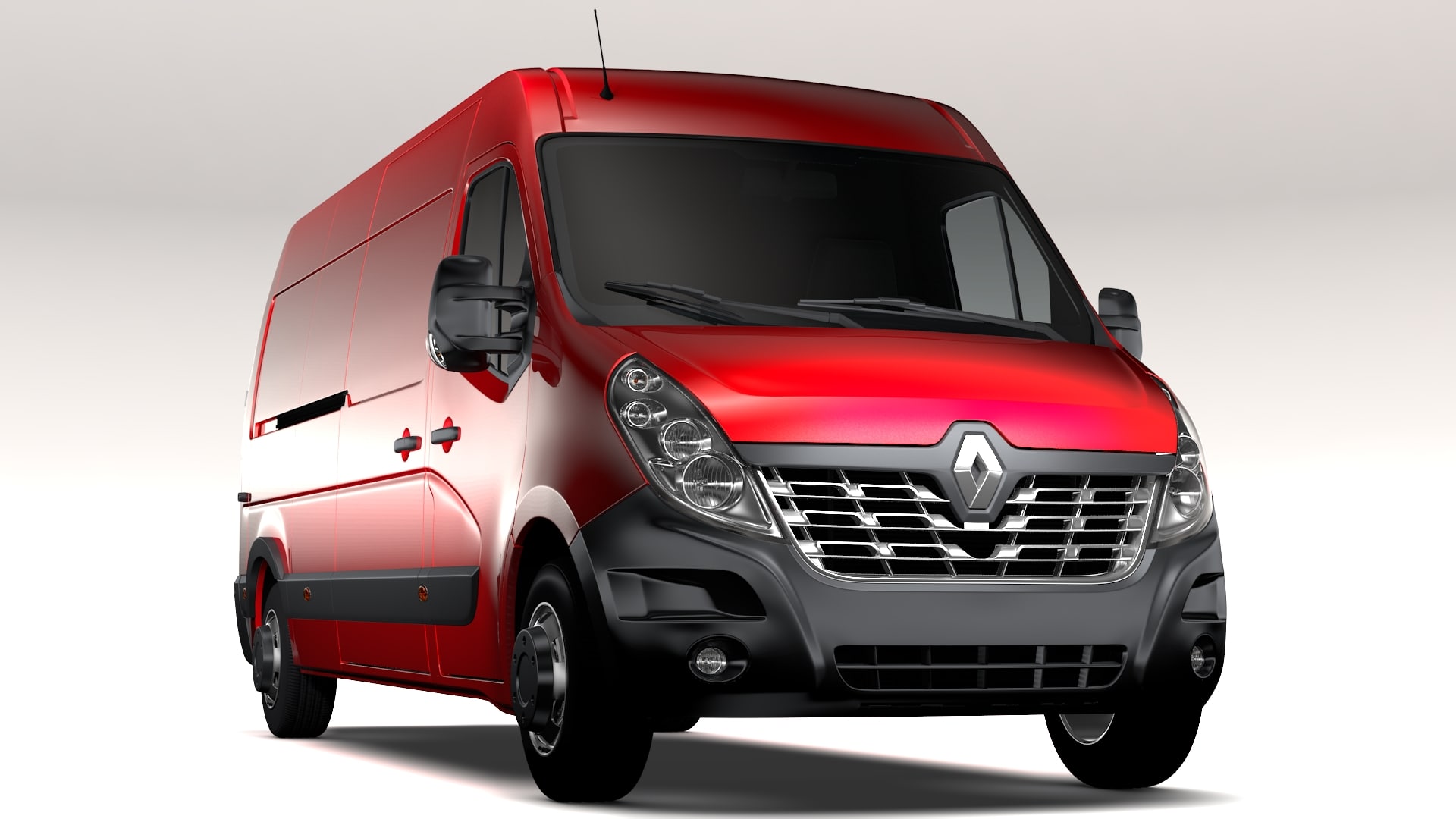 3D Renault Master L3H2 Van 2017 model 3D Model
