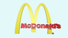 McDonalds LOGO 3D Model