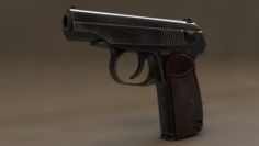The Makarov pistol or PM 3D Model