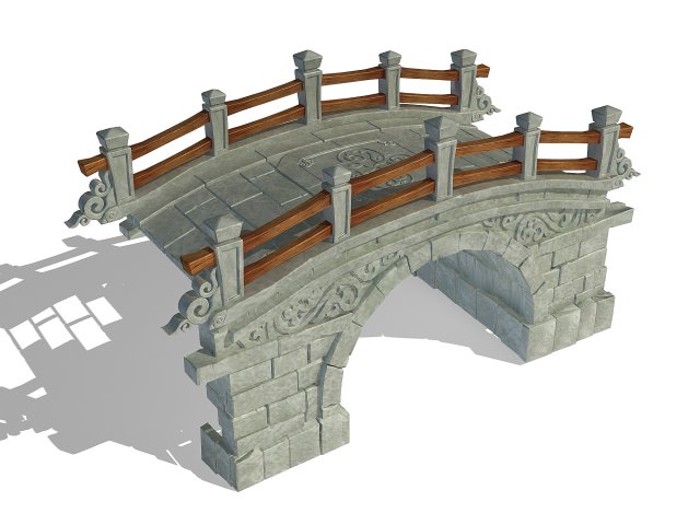 City – Stone Bridge 61 3D Model