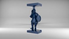 The chess pawn 4 of Tatar-Mongols set 09001 3D Model