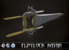 WRATH OF GODDESS – Flintlock Katar 3D Model