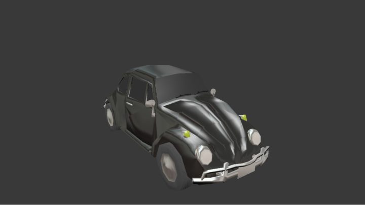 German car 1960 3D Model