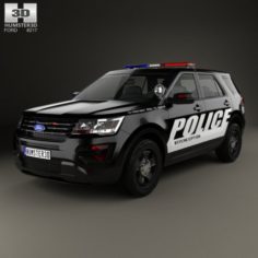 Ford Explorer Police Interceptor Utility 2016 3D Model