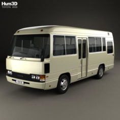 Toyota Coaster Bus 1983 3D Model